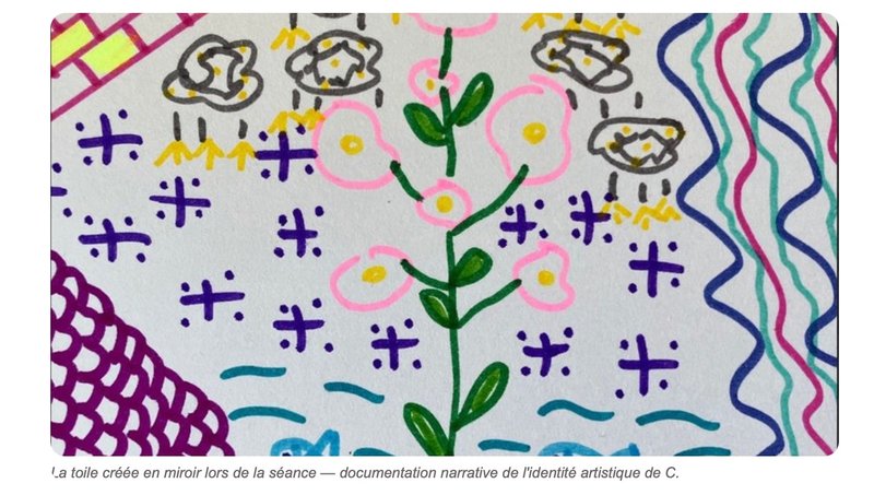 Dessin coloré — atelier Proposer sans imposer